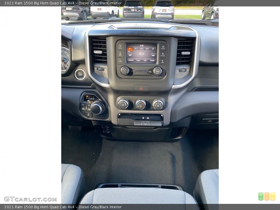 Diesel Gray/Black Interior Controls for the 2021 Ram 1500 Big Horn Quad Cab 4x4 #139961668