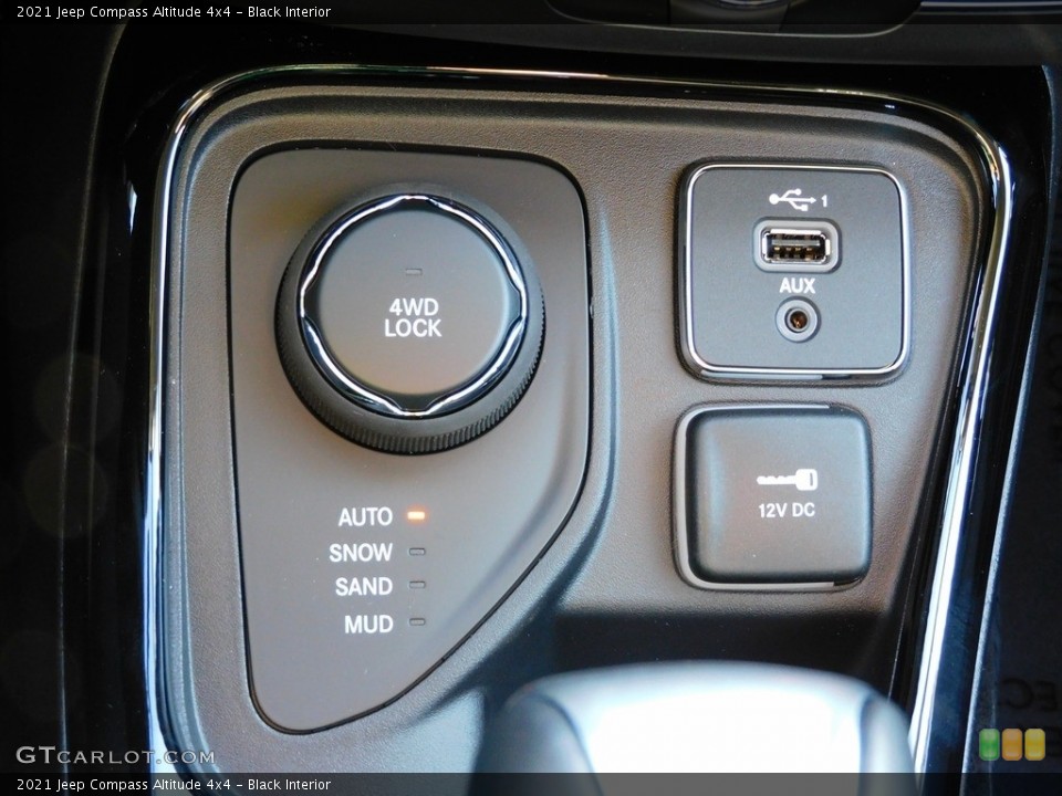 Black Interior Controls for the 2021 Jeep Compass Altitude 4x4 #139963909