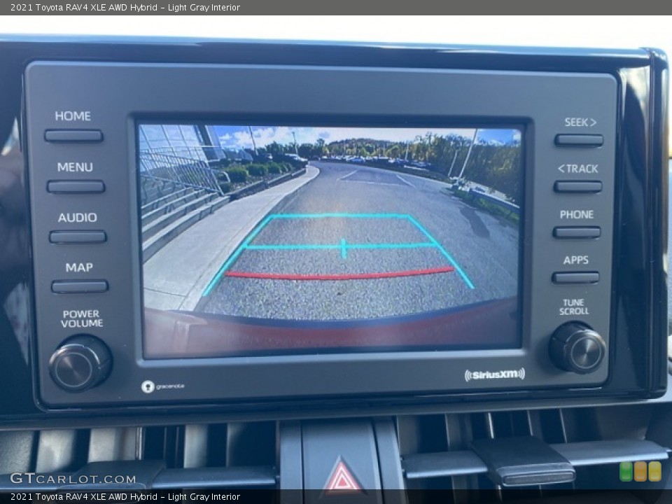 Light Gray Interior Controls for the 2021 Toyota RAV4 XLE AWD Hybrid #139965661