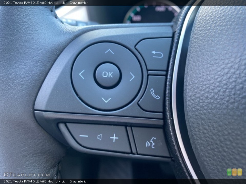 Light Gray Interior Steering Wheel for the 2021 Toyota RAV4 XLE AWD Hybrid #139965782