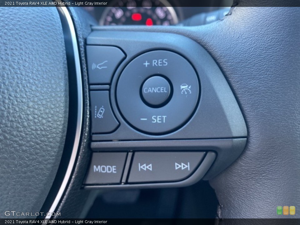 Light Gray Interior Steering Wheel for the 2021 Toyota RAV4 XLE AWD Hybrid #139965801