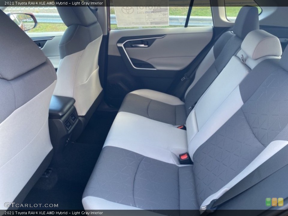 Light Gray Interior Rear Seat for the 2021 Toyota RAV4 XLE AWD Hybrid #139965936