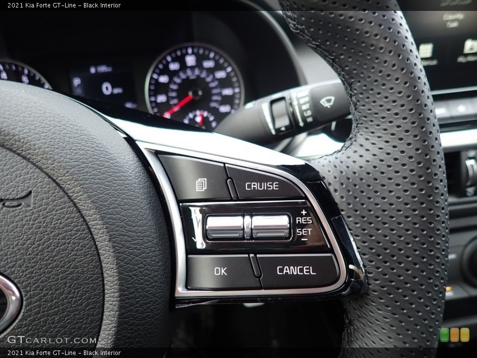Black Interior Steering Wheel for the 2021 Kia Forte GT-Line #139965943