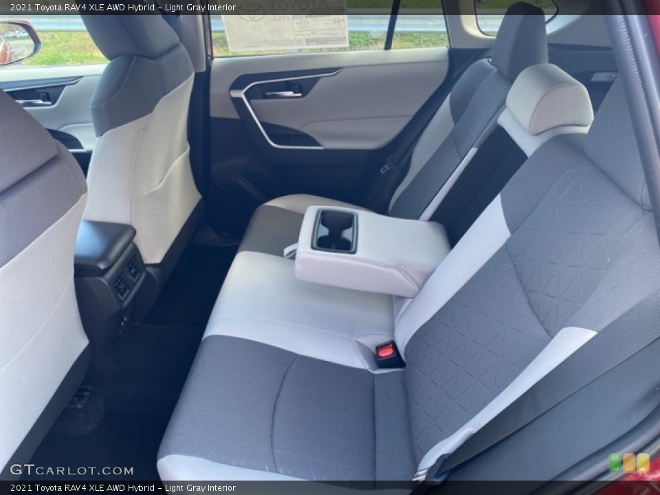 Light Gray Interior Rear Seat for the 2021 Toyota RAV4 XLE AWD Hybrid #139965951