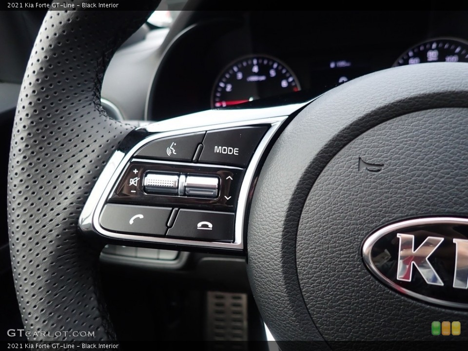 Black Interior Steering Wheel for the 2021 Kia Forte GT-Line #139965955