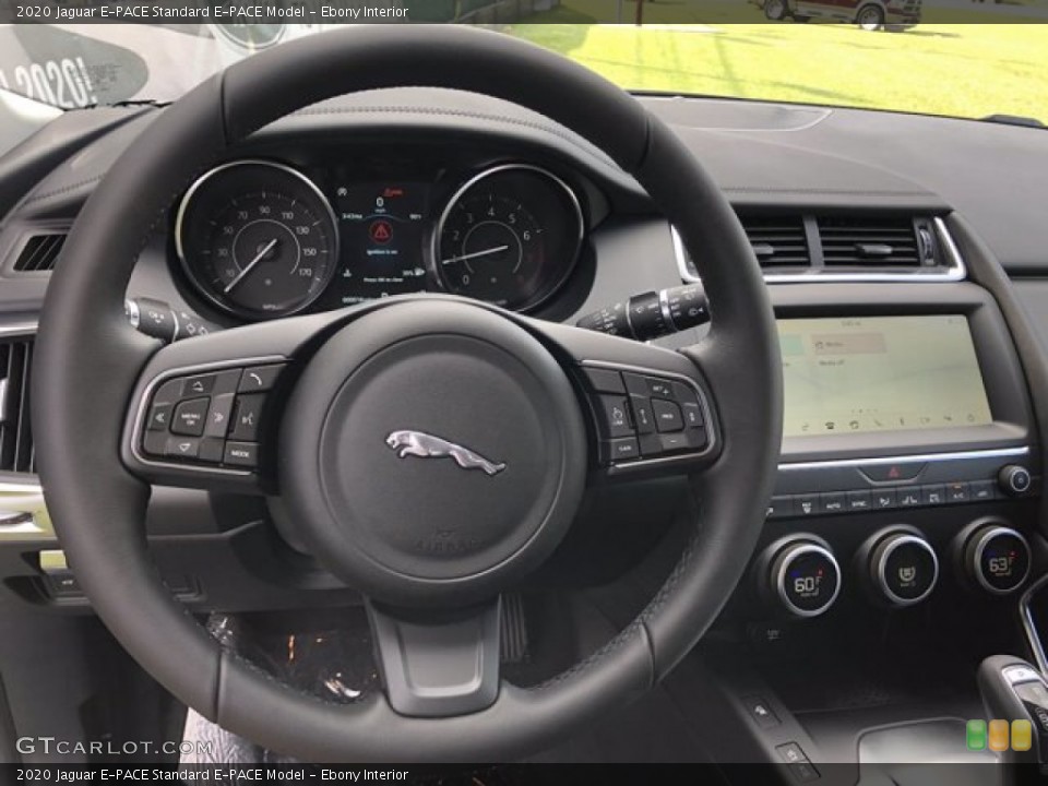 Ebony Interior Steering Wheel for the 2020 Jaguar E-PACE  #139965988