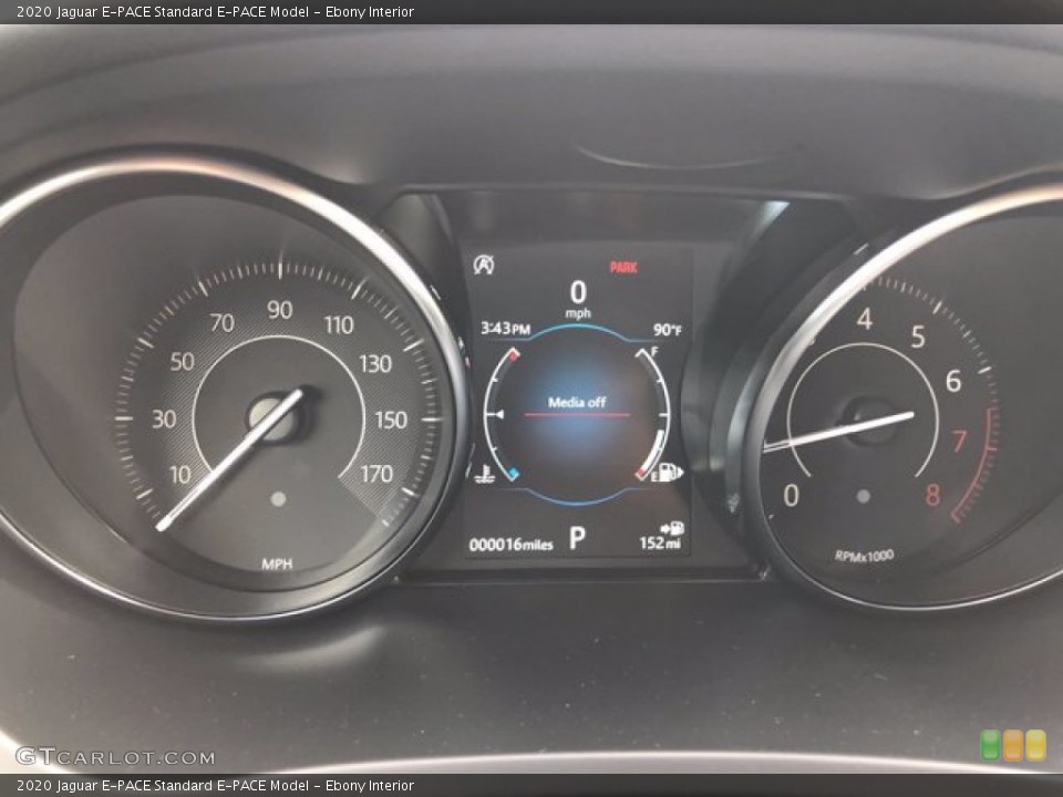 Ebony Interior Gauges for the 2020 Jaguar E-PACE  #139966003