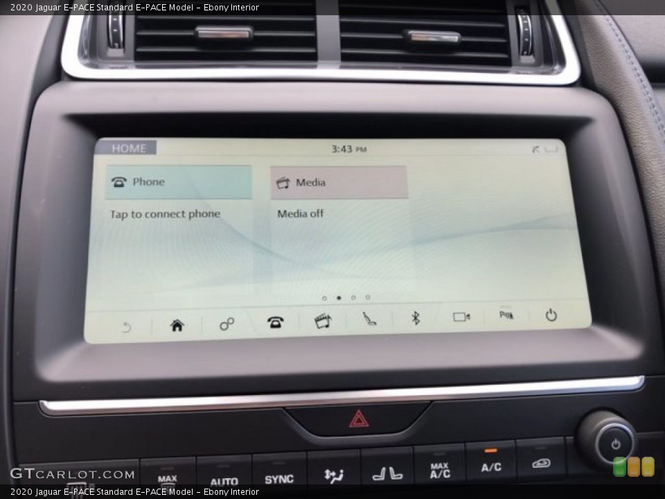 Ebony Interior Controls for the 2020 Jaguar E-PACE  #139966028