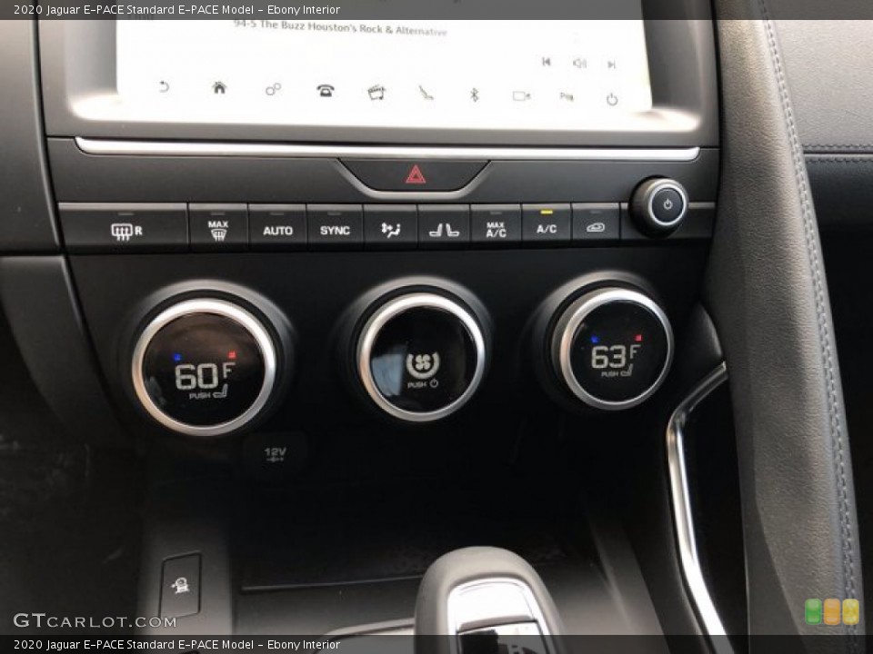 Ebony Interior Controls for the 2020 Jaguar E-PACE  #139966071