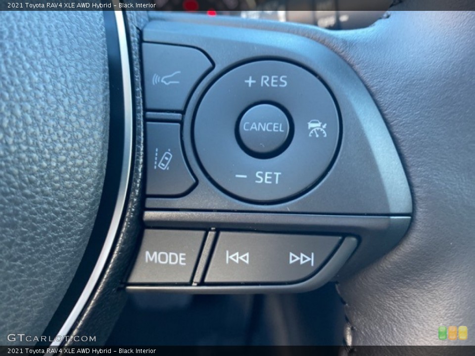 Black Interior Steering Wheel for the 2021 Toyota RAV4 XLE AWD Hybrid #139966798