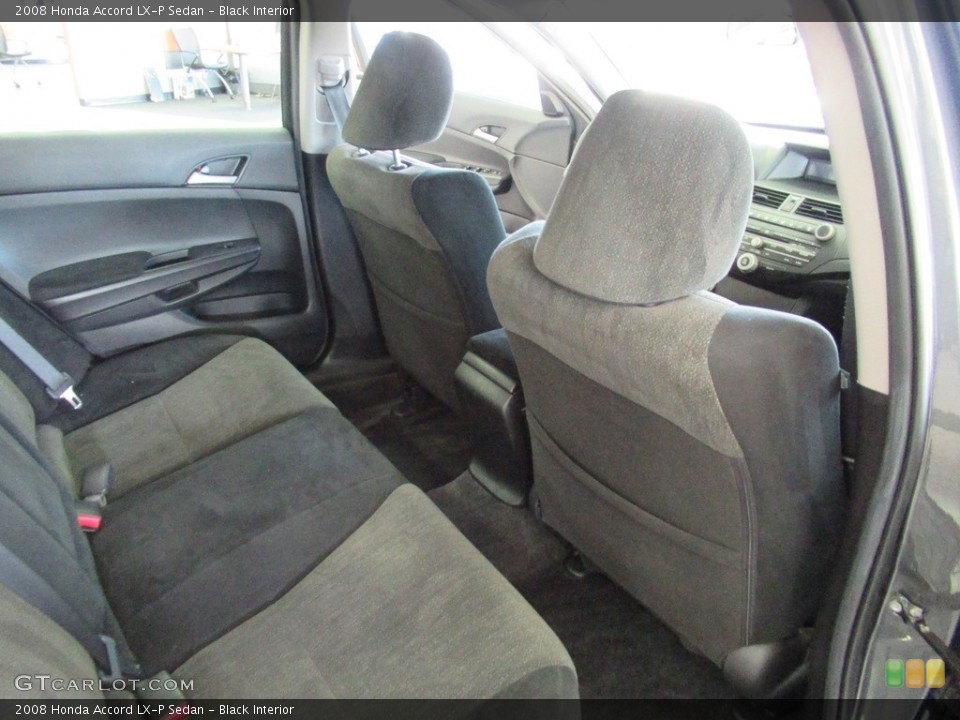 Black Interior Rear Seat for the 2008 Honda Accord LX-P Sedan #139967430
