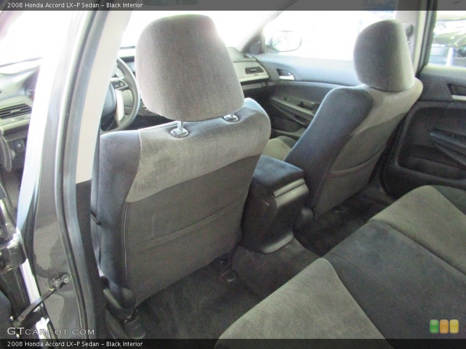 Black Interior Rear Seat for the 2008 Honda Accord LX-P Sedan #139967495