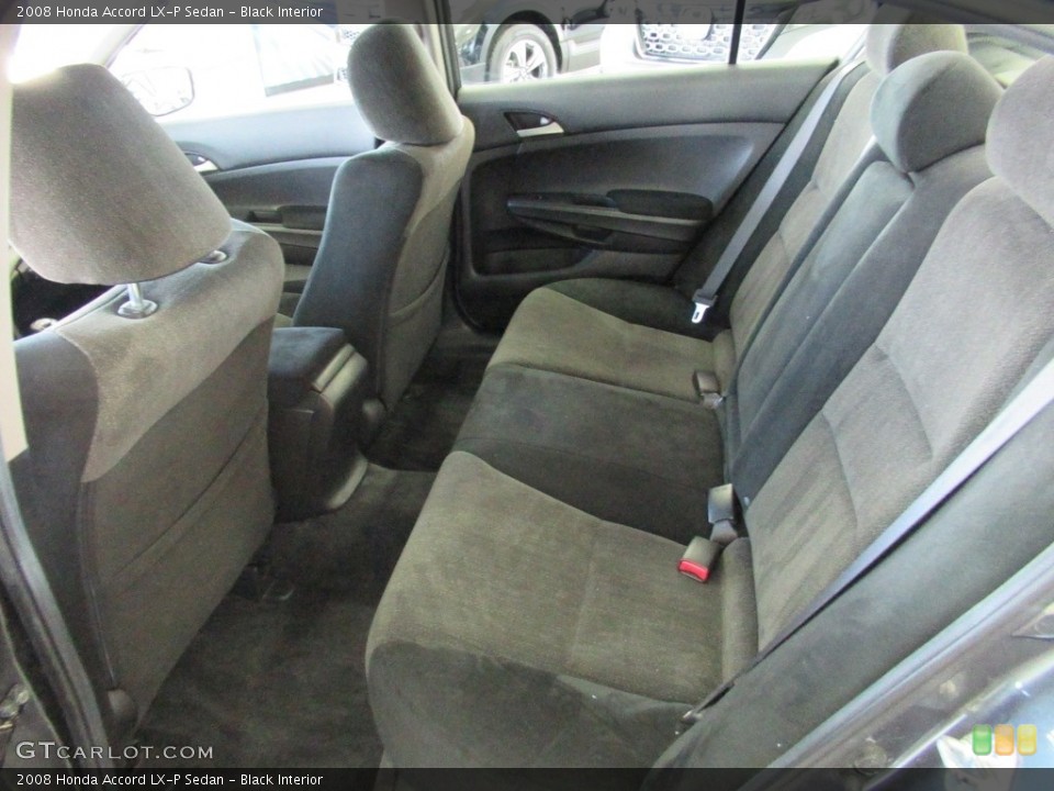 Black Interior Rear Seat for the 2008 Honda Accord LX-P Sedan #139967506