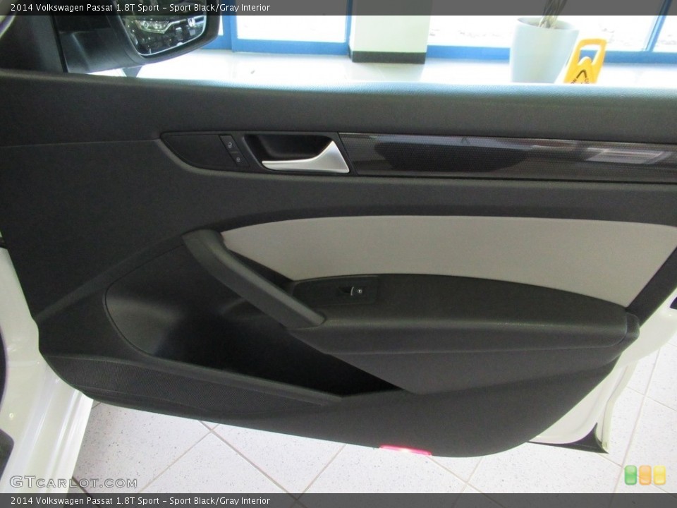 Sport Black/Gray Interior Door Panel for the 2014 Volkswagen Passat 1.8T Sport #139967782