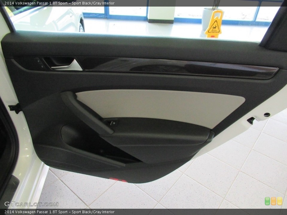 Sport Black/Gray Interior Door Panel for the 2014 Volkswagen Passat 1.8T Sport #139967818