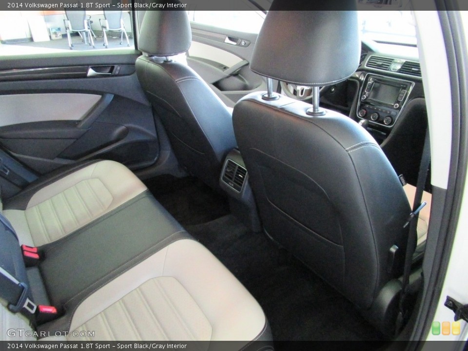 Sport Black/Gray Interior Rear Seat for the 2014 Volkswagen Passat 1.8T Sport #139967831