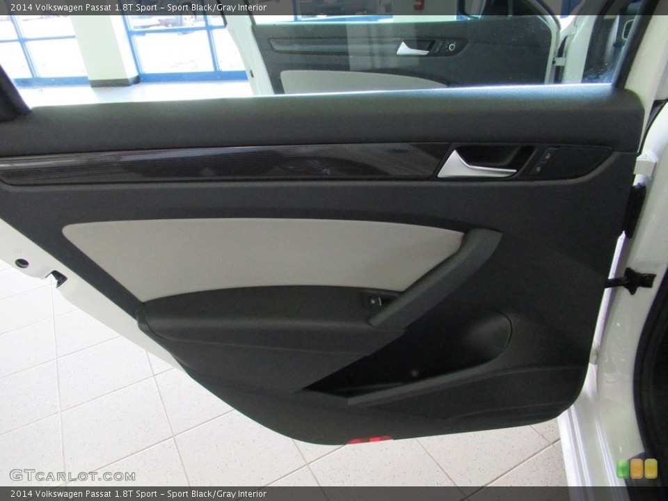 Sport Black/Gray Interior Door Panel for the 2014 Volkswagen Passat 1.8T Sport #139967880