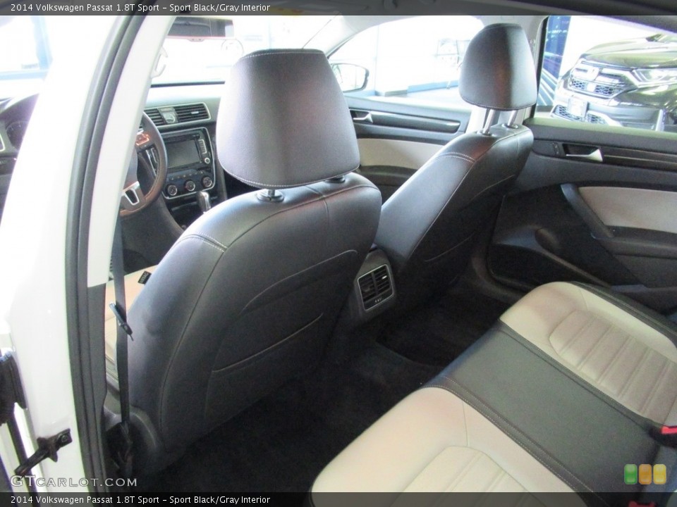 Sport Black/Gray Interior Rear Seat for the 2014 Volkswagen Passat 1.8T Sport #139967893