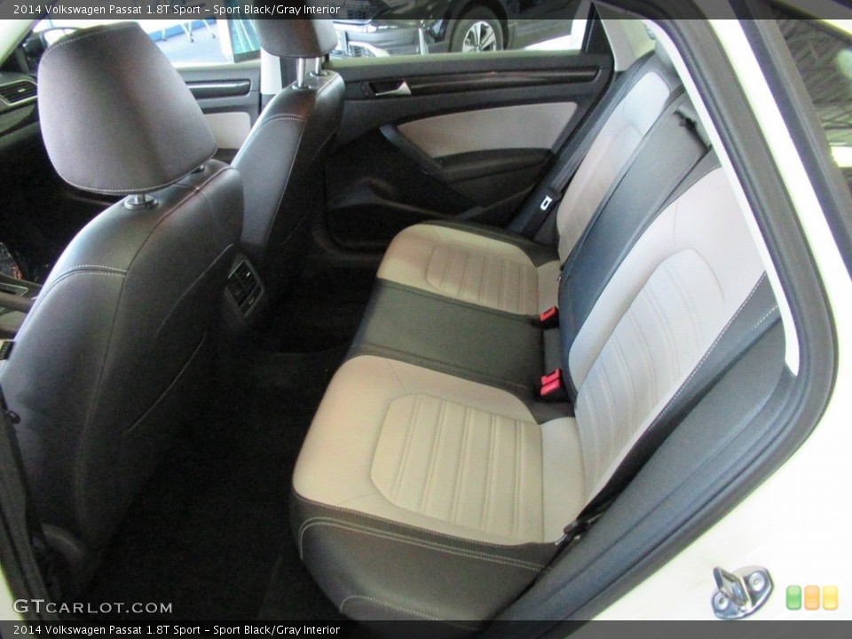 Sport Black/Gray Interior Rear Seat for the 2014 Volkswagen Passat 1.8T Sport #139967905