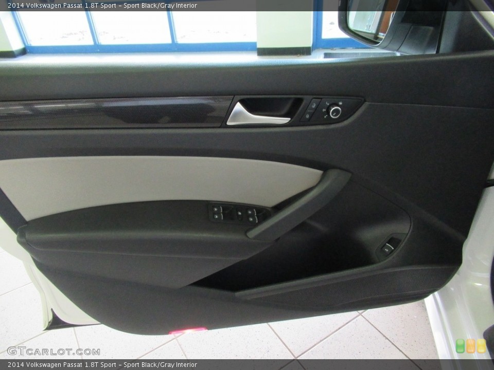 Sport Black/Gray Interior Door Panel for the 2014 Volkswagen Passat 1.8T Sport #139967917