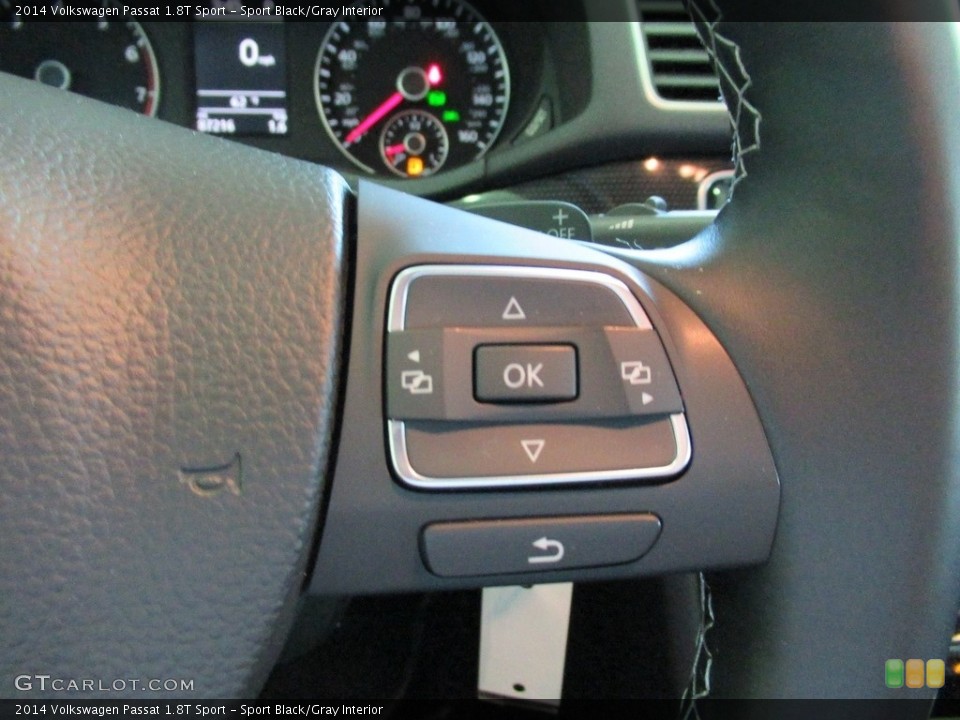Sport Black/Gray Interior Steering Wheel for the 2014 Volkswagen Passat 1.8T Sport #139967977