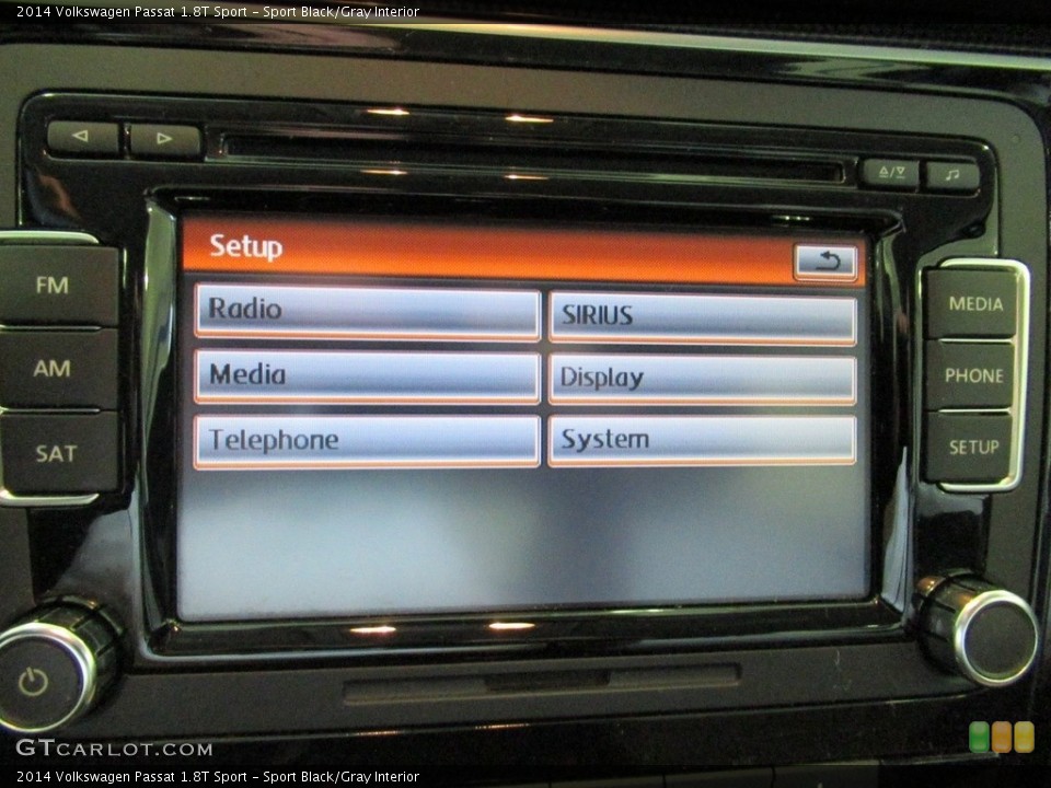 Sport Black/Gray Interior Controls for the 2014 Volkswagen Passat 1.8T Sport #139968040