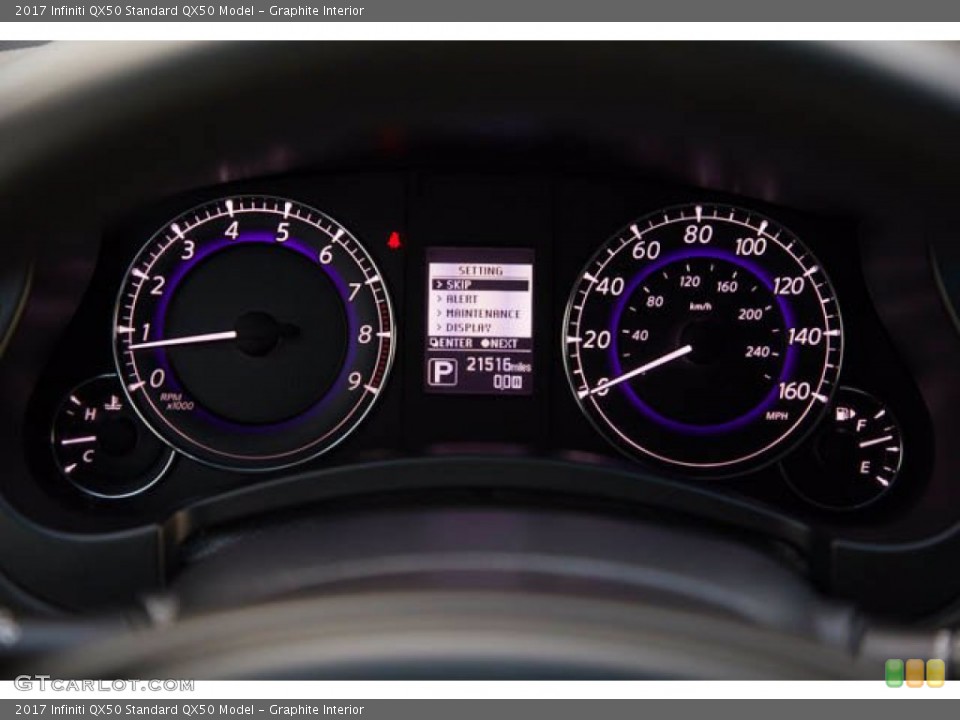 Graphite Interior Gauges for the 2017 Infiniti QX50  #139969513