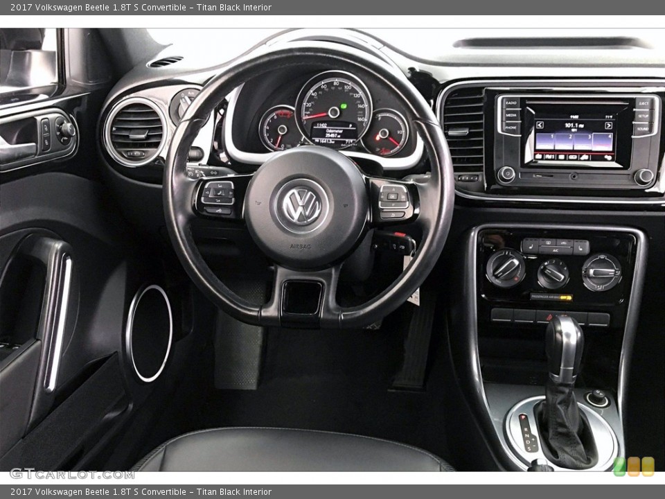 Titan Black Interior Dashboard for the 2017 Volkswagen Beetle 1.8T S Convertible #139970266