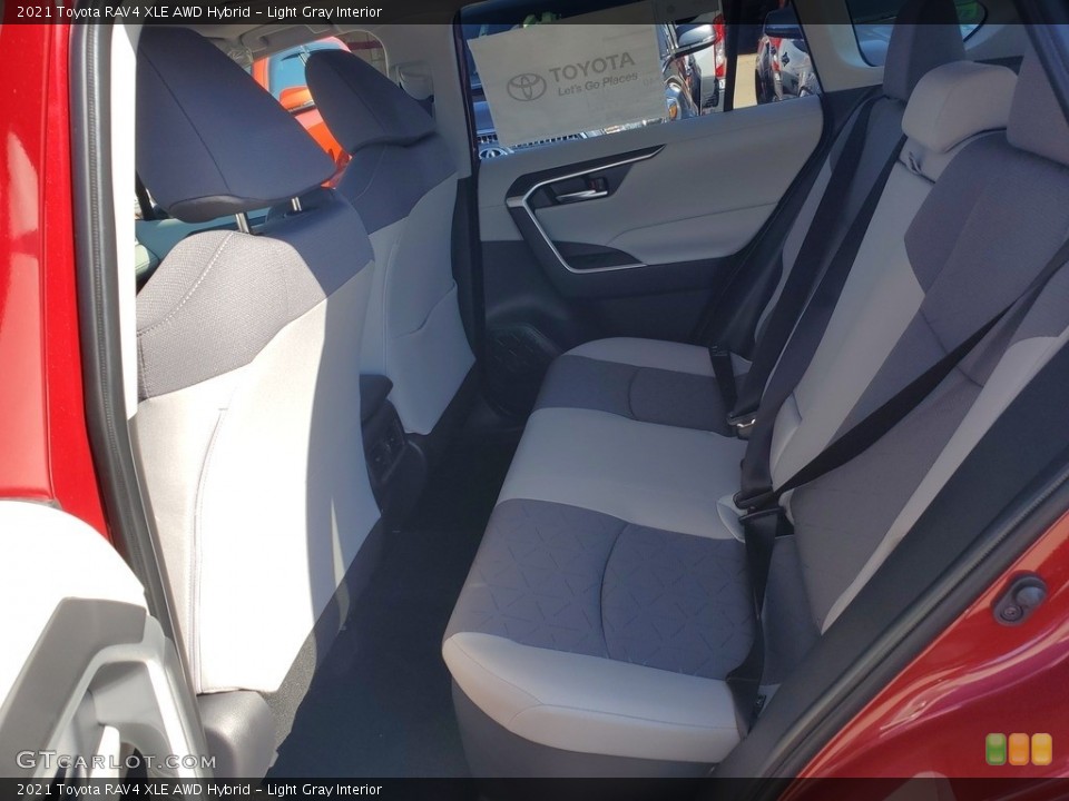 Light Gray Interior Rear Seat for the 2021 Toyota RAV4 XLE AWD Hybrid #139970497