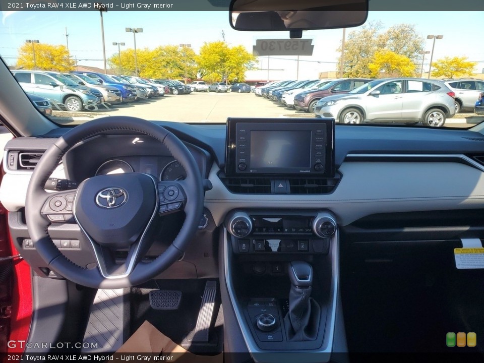 Light Gray Interior Dashboard for the 2021 Toyota RAV4 XLE AWD Hybrid #139970515
