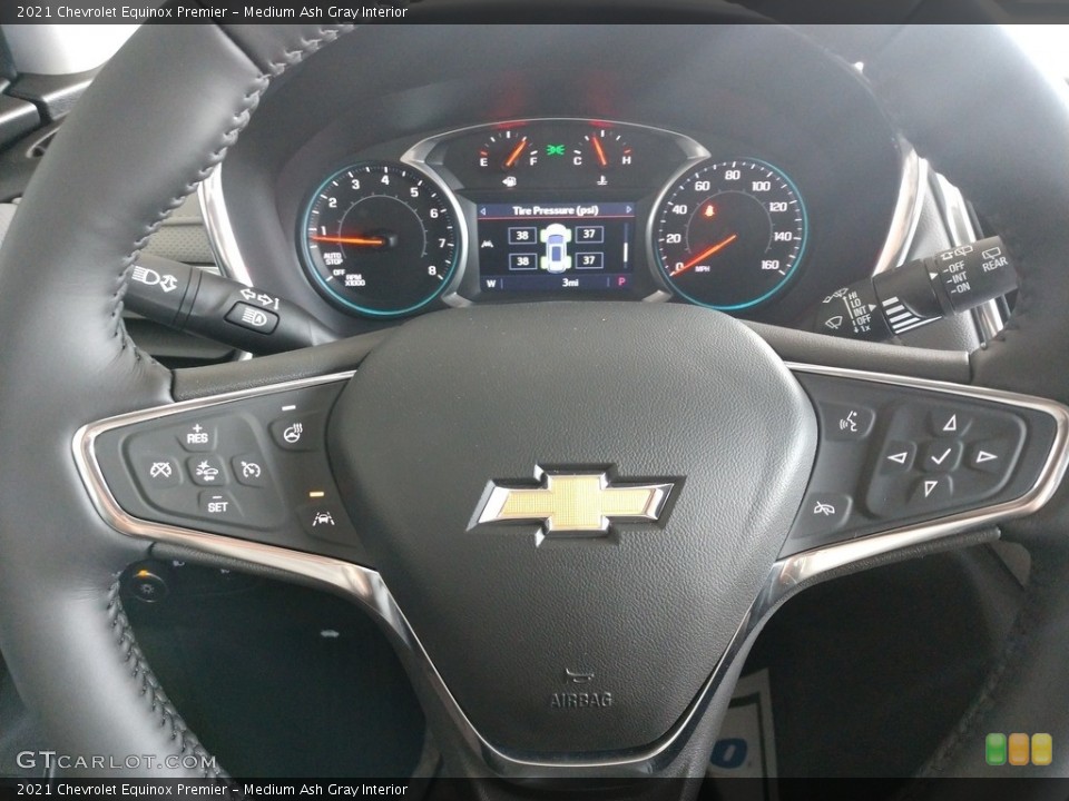 Medium Ash Gray Interior Steering Wheel for the 2021 Chevrolet Equinox Premier #139971004