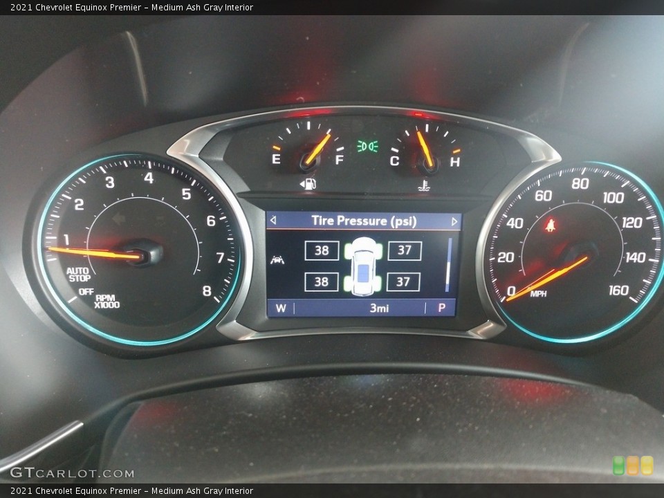 Medium Ash Gray Interior Gauges for the 2021 Chevrolet Equinox Premier #139971079