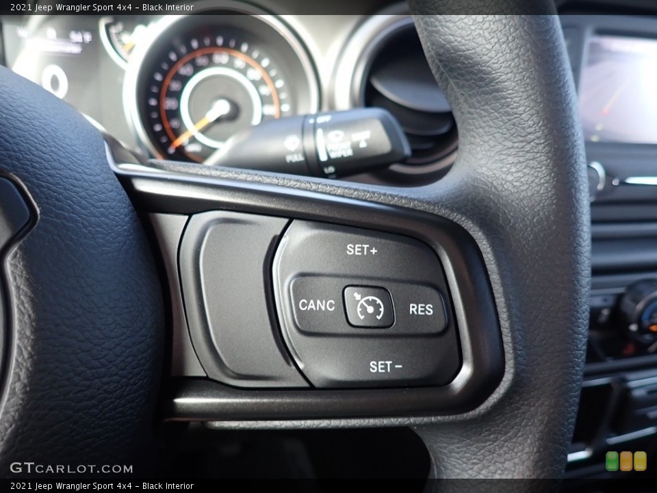 Black Interior Steering Wheel for the 2021 Jeep Wrangler Sport 4x4 #139973799