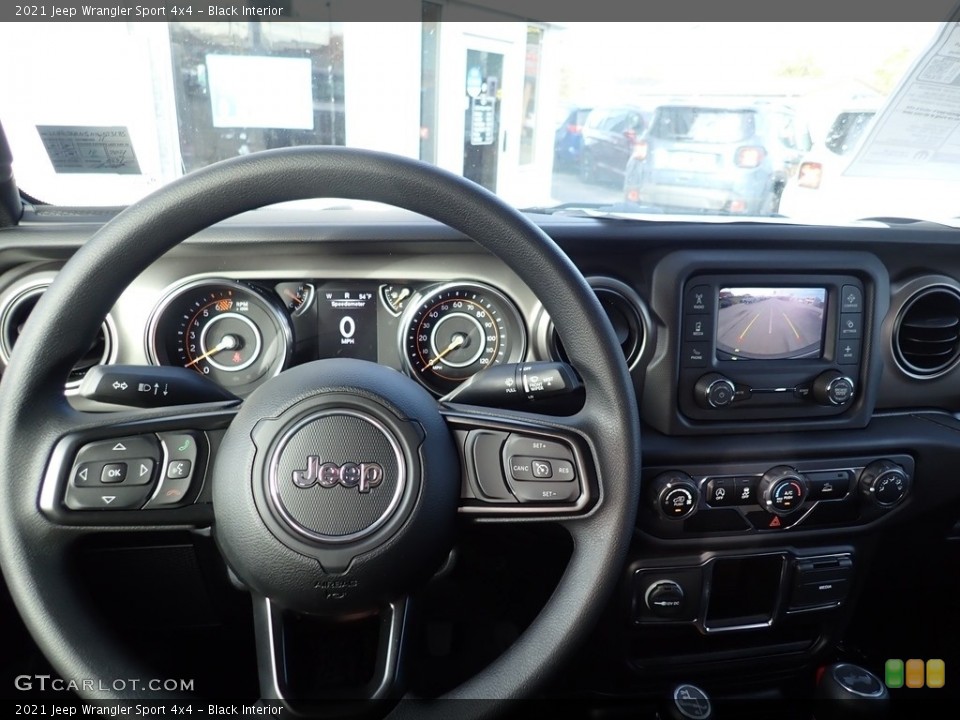 Black Interior Dashboard for the 2021 Jeep Wrangler Sport 4x4 #139973881