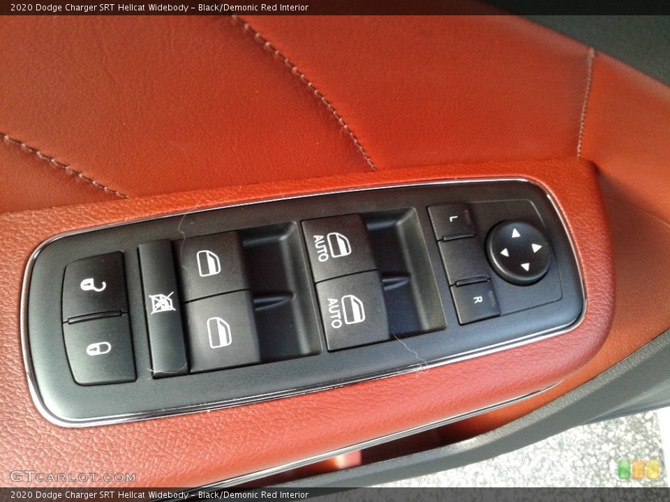 Black/Demonic Red Interior Controls for the 2020 Dodge Charger SRT Hellcat Widebody #139974328