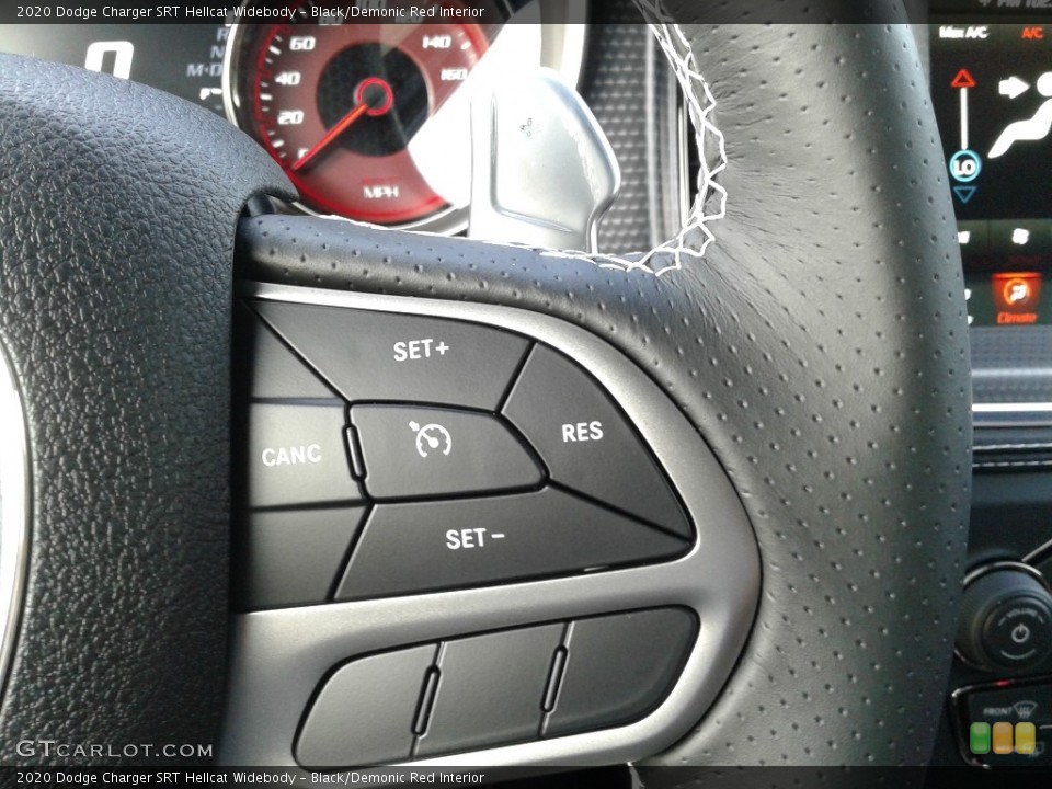 Black/Demonic Red Interior Steering Wheel for the 2020 Dodge Charger SRT Hellcat Widebody #139974520