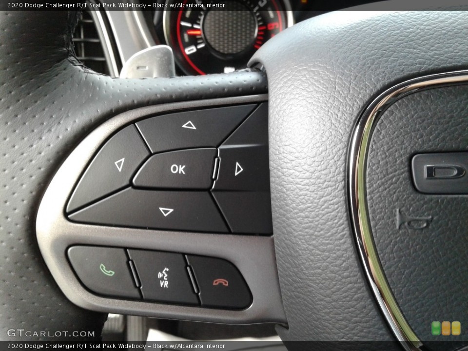 Black w/Alcantara Interior Steering Wheel for the 2020 Dodge Challenger R/T Scat Pack Widebody #139975288
