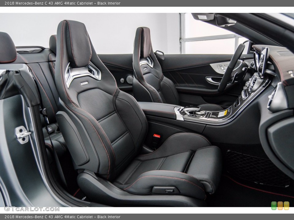Black Interior Front Seat for the 2018 Mercedes-Benz C 43 AMG 4Matic Cabriolet #139975357
