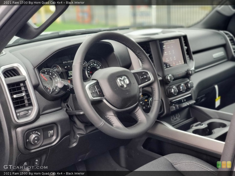 Black Interior Dashboard for the 2021 Ram 1500 Big Horn Quad Cab 4x4 #139975564