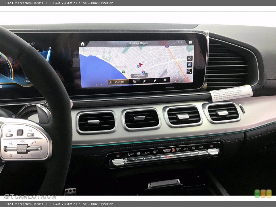 Black Interior Navigation for the 2021 Mercedes-Benz GLE 53 AMG 4Matic Coupe #139975804