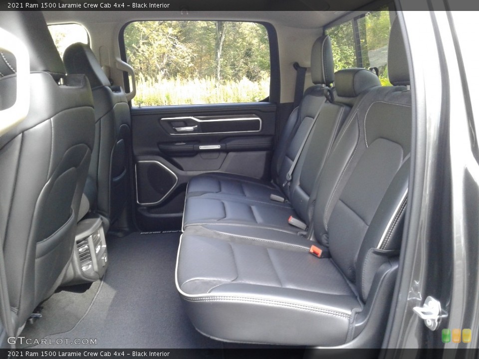 Black Interior Rear Seat for the 2021 Ram 1500 Laramie Crew Cab 4x4 #139975993
