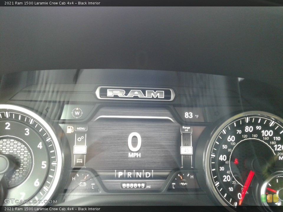 Black Interior Gauges for the 2021 Ram 1500 Laramie Crew Cab 4x4 #139976179