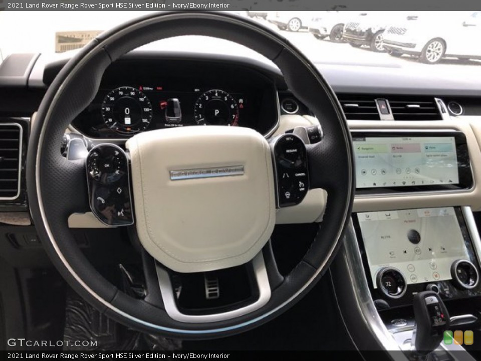 Ivory/Ebony Interior Steering Wheel for the 2021 Land Rover Range Rover Sport HSE Silver Edition #139976398