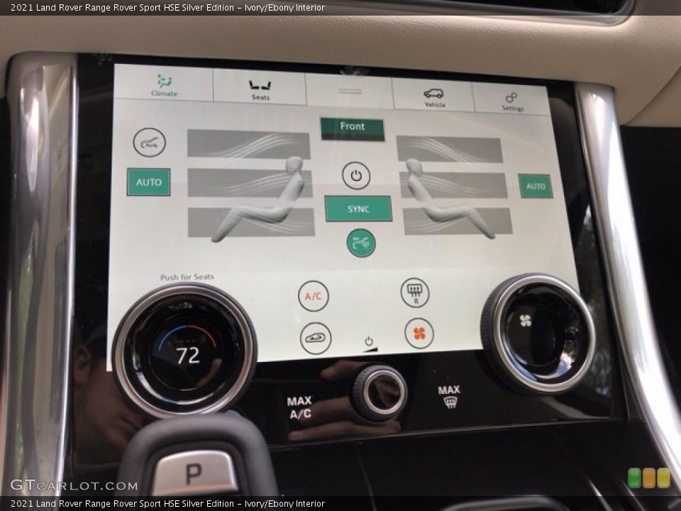 Ivory/Ebony Interior Controls for the 2021 Land Rover Range Rover Sport HSE Silver Edition #139976506