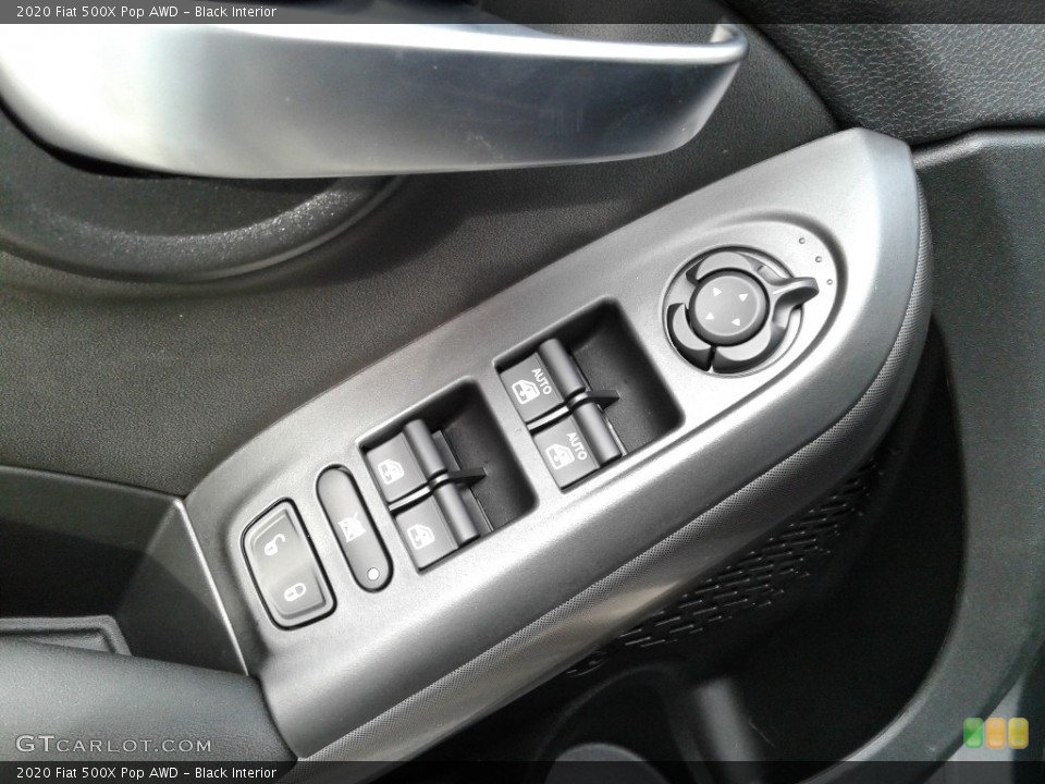 Black Interior Controls for the 2020 Fiat 500X Pop AWD #139976842
