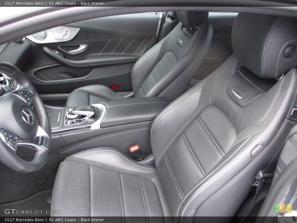 Black Interior Front Seat for the 2017 Mercedes-Benz C 63 AMG Coupe #139977328