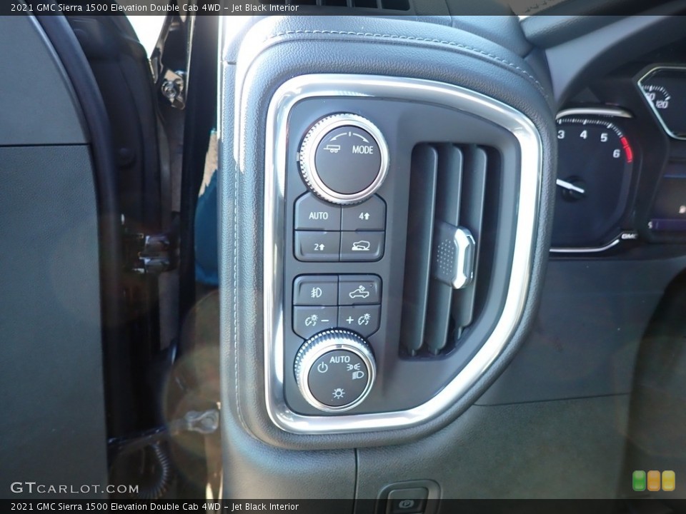 Jet Black Interior Controls for the 2021 GMC Sierra 1500 Elevation Double Cab 4WD #139977505