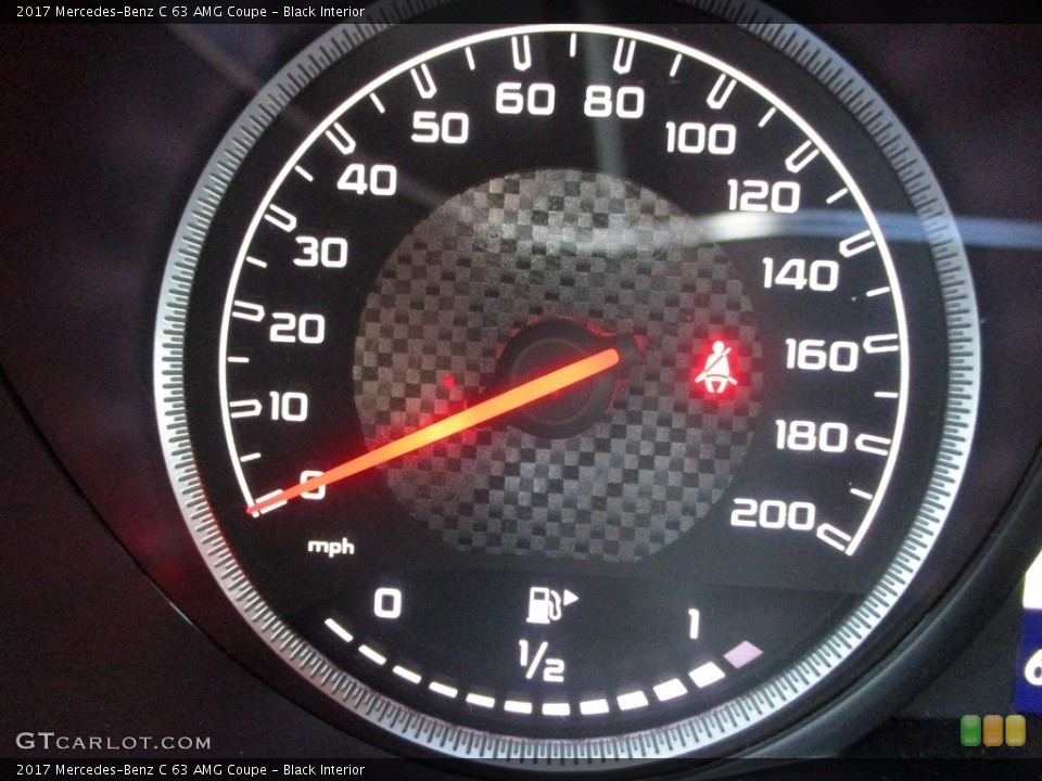 Black Interior Gauges for the 2017 Mercedes-Benz C 63 AMG Coupe #139977514