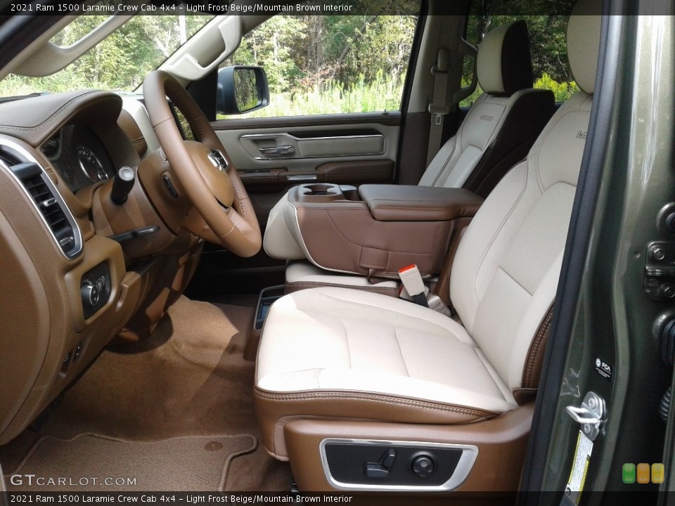 Light Frost Beige/Mountain Brown Interior Photo for the 2021 Ram 1500 Laramie Crew Cab 4x4 #139977610