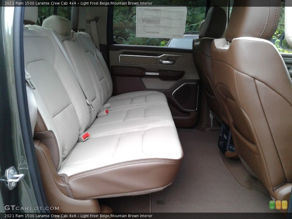 Light Frost Beige/Mountain Brown Interior Rear Seat for the 2021 Ram 1500 Laramie Crew Cab 4x4 #139977763